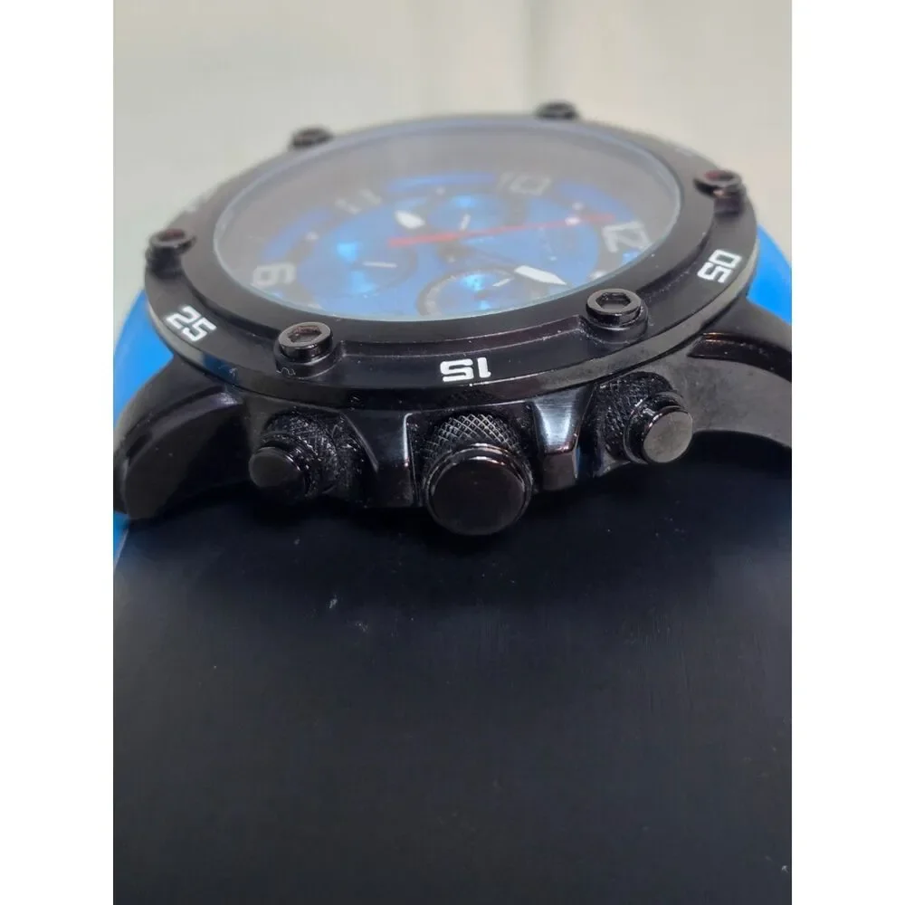 Men's Invicta Pro Diver Chronograph Watch – All Black Case & Blue Dial